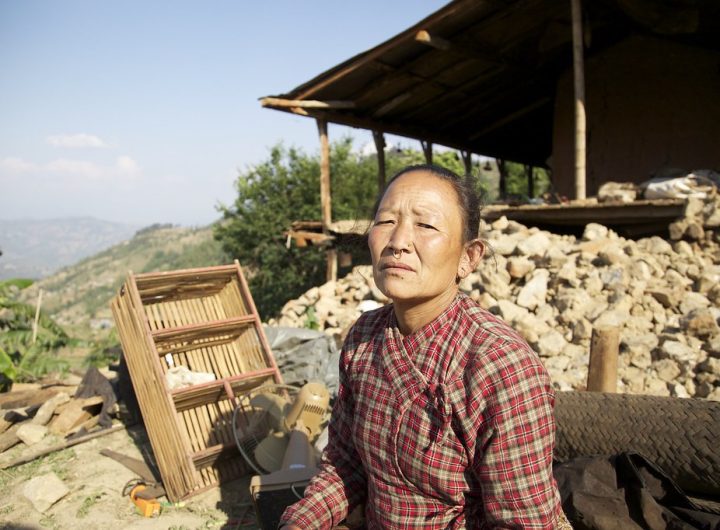 mountain collapse in Nepal