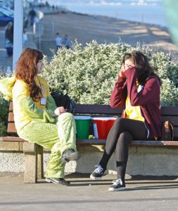 young people taking breaks